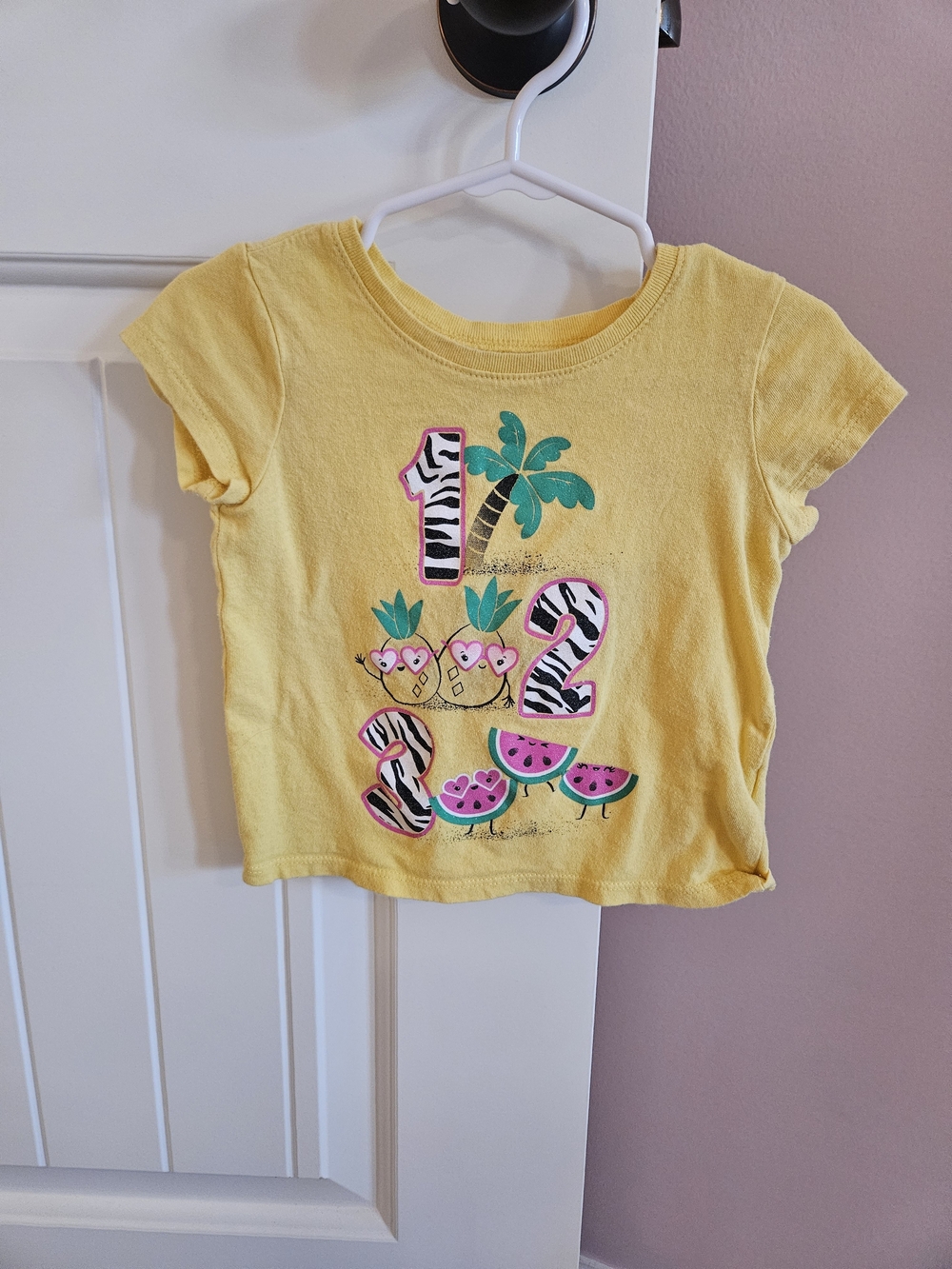 Yellow Girls' Tropical Graphic Tee